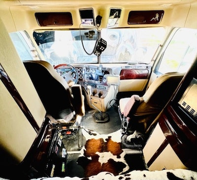 Tiffany and Jeremy Wallin cab interior
